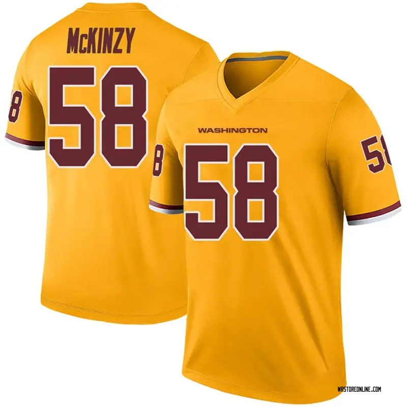 Men's Cassanova McKinzy Washington Redskins Color Rush Jersey - Gold Legend