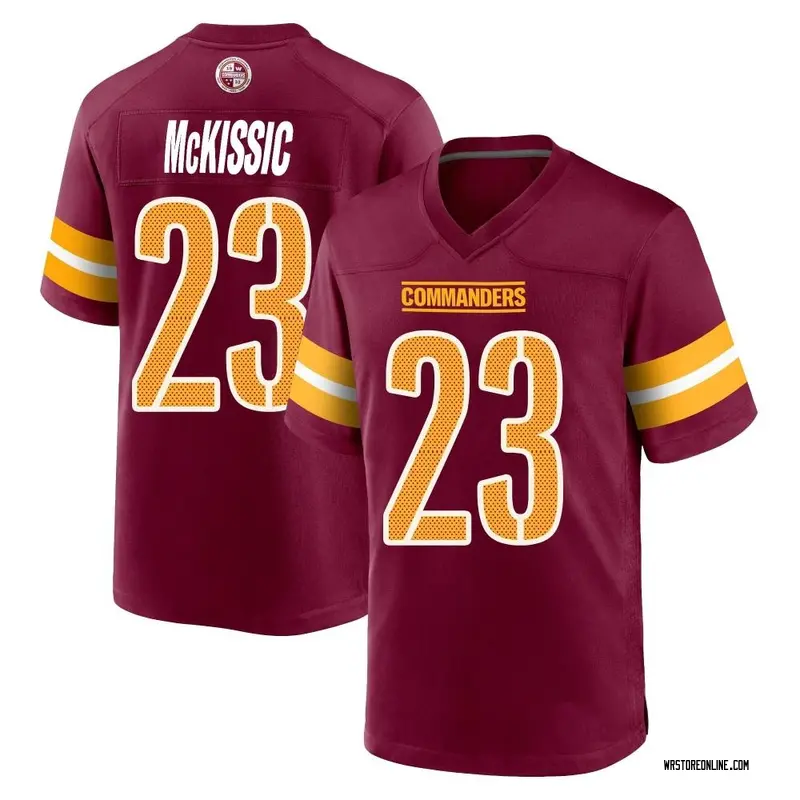 J.D. McKissic Washington Commanders Game-Used #23 Burgundy Jersey vs. Green  Bay Packers on October 23 2022